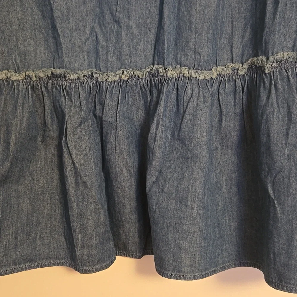 Universal Thread Blue Peplum Blouse - Picture 2 of 6